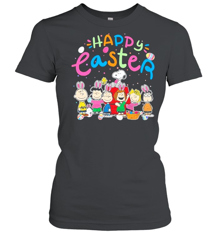The Peanuts characters Happy Easter 2021 shirt Classic Women's T-shirt
