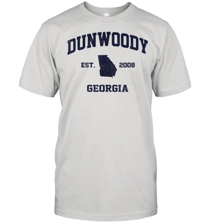 Dunwoody Georgia GA vintage state Athletic style shirt