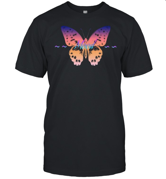 Ecological Tight Women Mood Butterfly Violet T-shirt