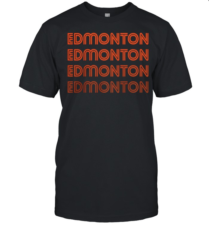 Edmonton Hockey Retro Color Fade shirt