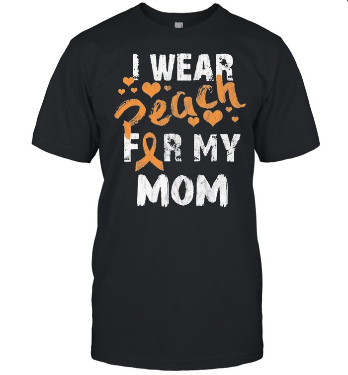 I Wear Peach For My Mom Shirt