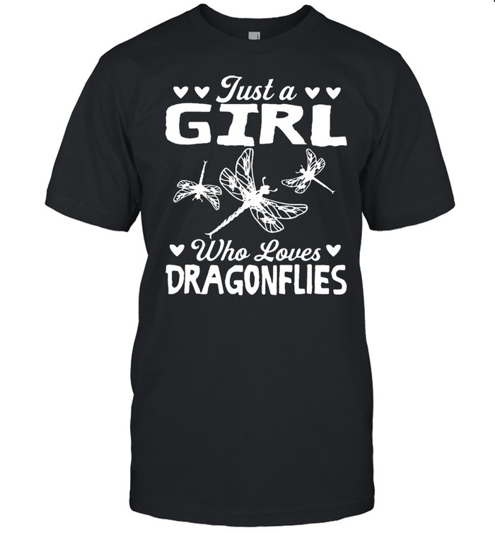 Just A Girl Who Loves Dragonflies White T-shirt