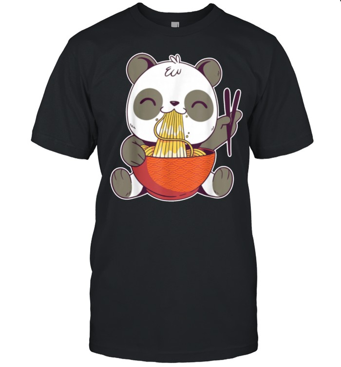 Kawaii Panda Eating Ramen Noodles shirt