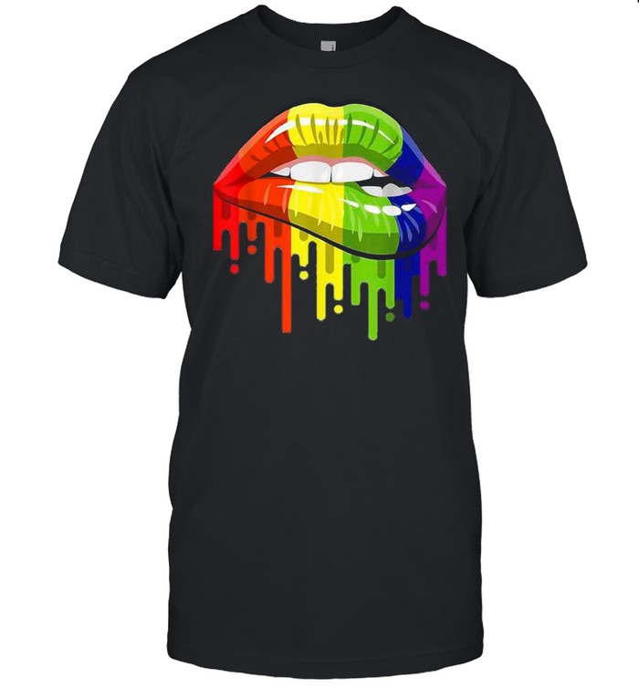 LGBTQ Rainbow Lips shirt