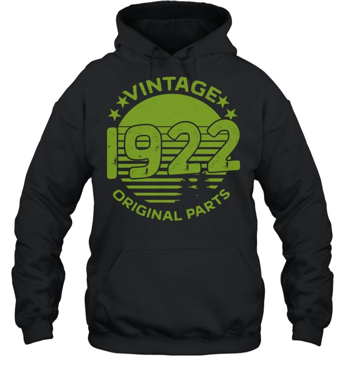 Vintage 1922 Birthday and shirt Unisex Hoodie