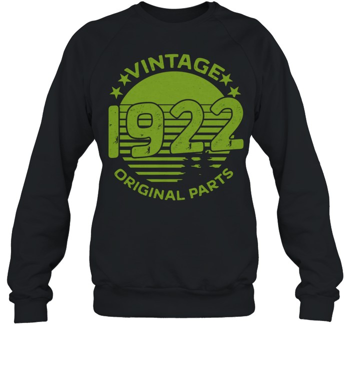 Vintage 1922 Birthday and shirt Unisex Sweatshirt