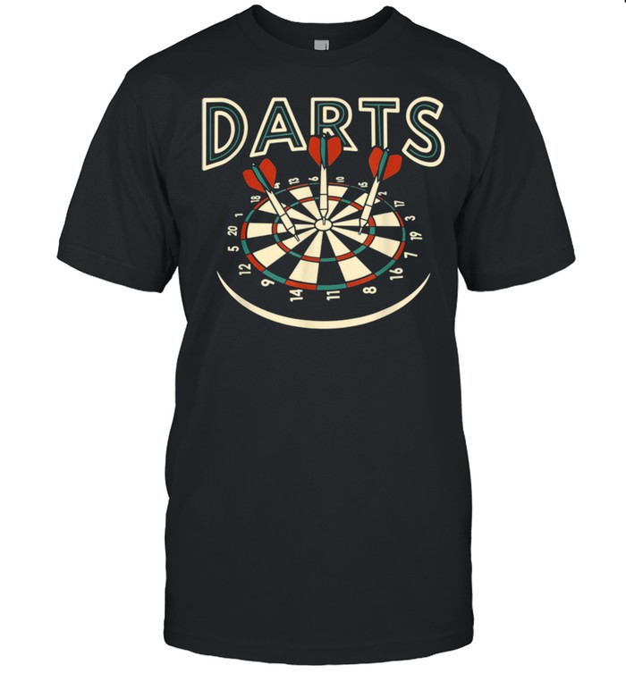 Vintage darts dartboard sport darts shirt