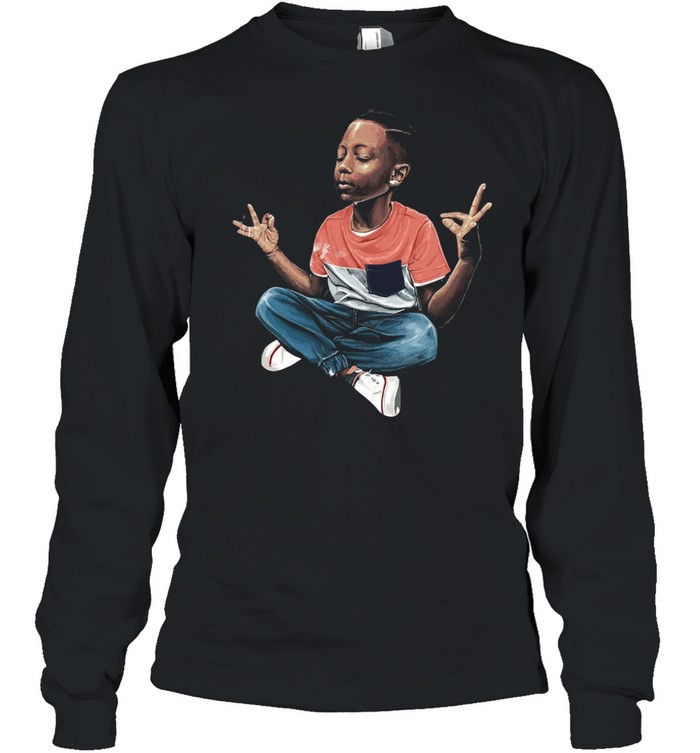 Black Boy Zen shirt Long Sleeved T-shirt