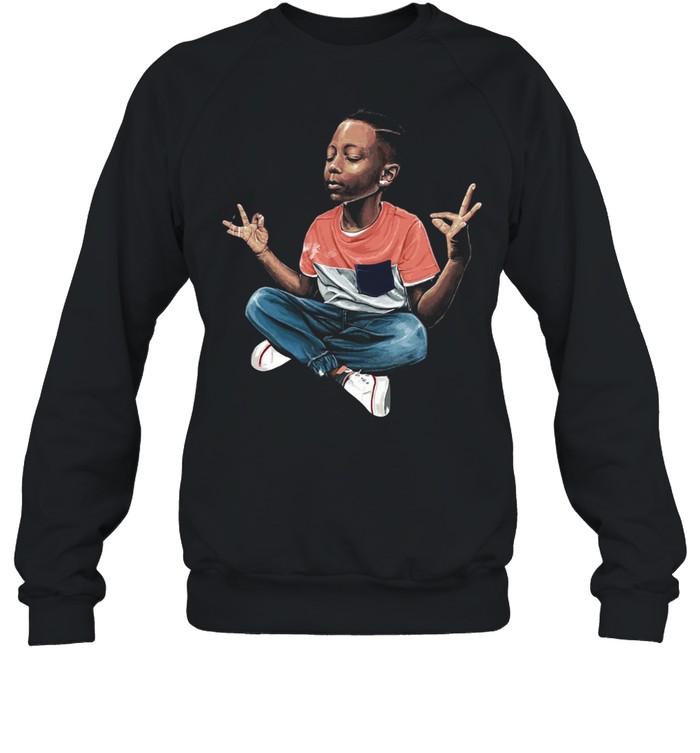 Black Boy Zen shirt Unisex Sweatshirt