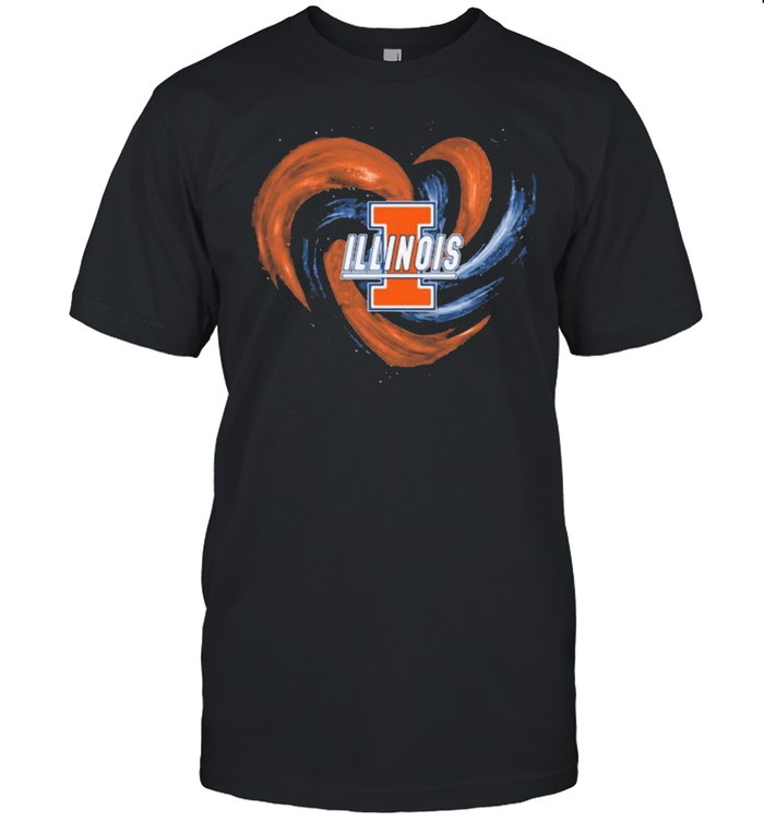 Heart Illinois baseball Shirt