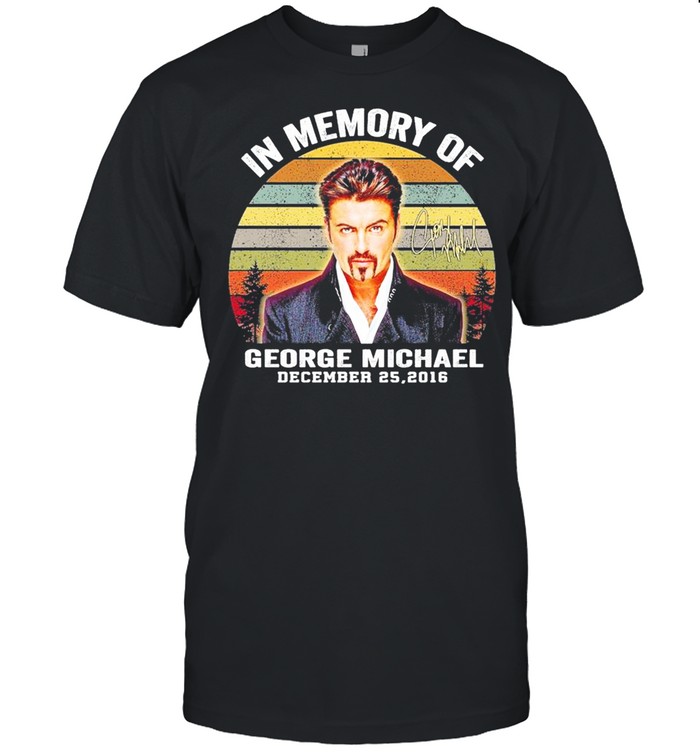 In Memory Of George Michael December 25 2016 Signature Vintage Shirt