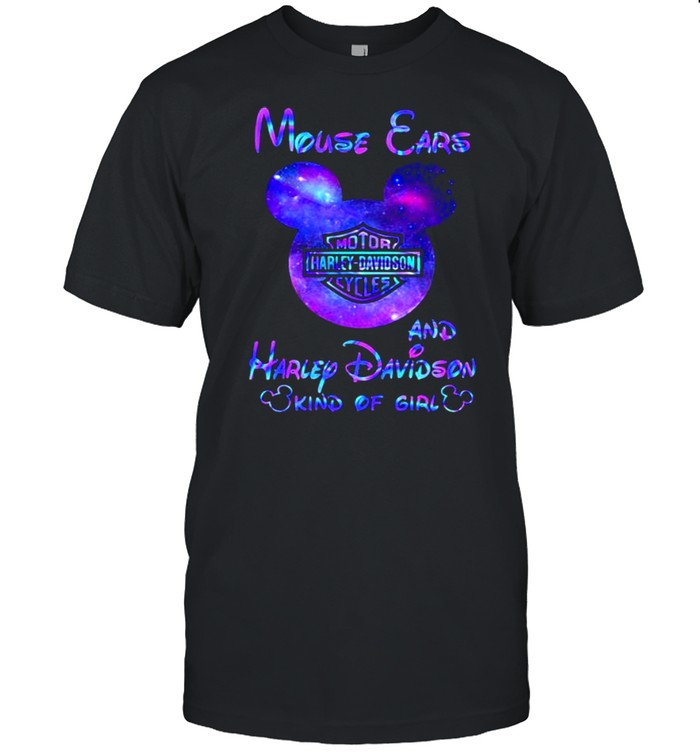 Mouse Cars And Harlep Davidson Kind Of Girl Disney Shirt