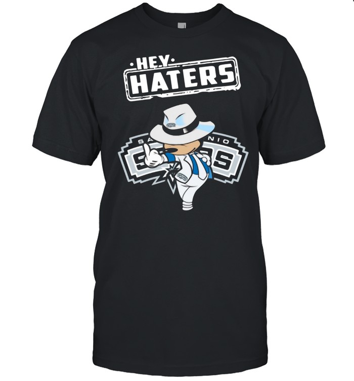 NBA Hey Haters Mickey Basketball Sports San Antonio Spurs shirt