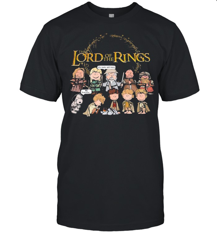 The Lord Of The Rings Chibi Characters You Shall Not Pass And My Precious shirt