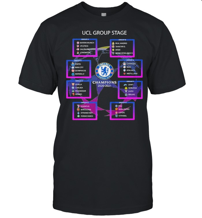UCL Group Stage Chelsea Football Club Champions 2020 2021 Shirt