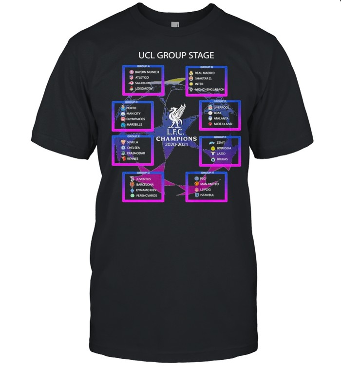 UCL Group Stage LFC Champions 2020 2021 Shirt
