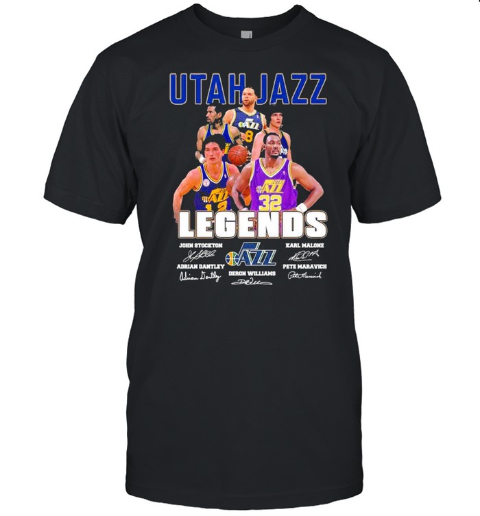 Utah Jazz Legends Signatures 2021 Shirt