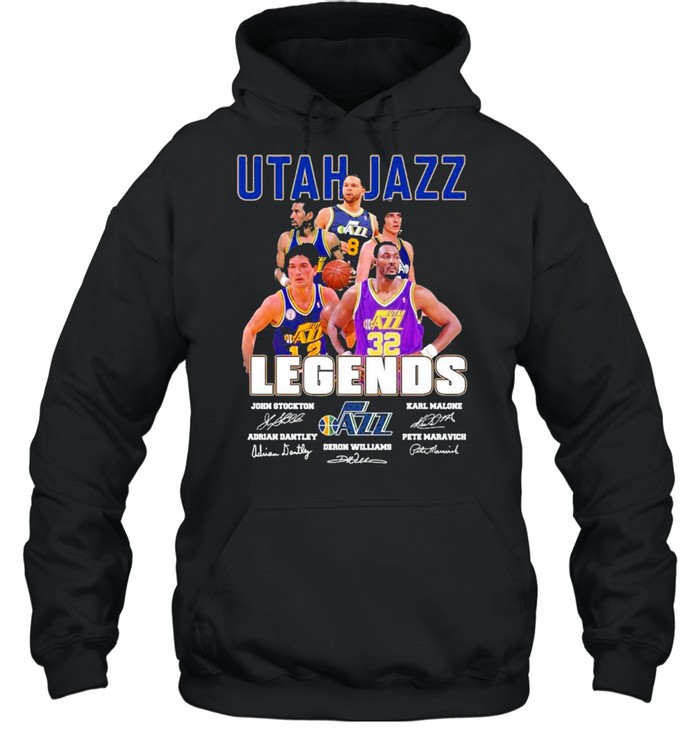 Utah Jazz Legends Signatures 2021  Unisex Hoodie
