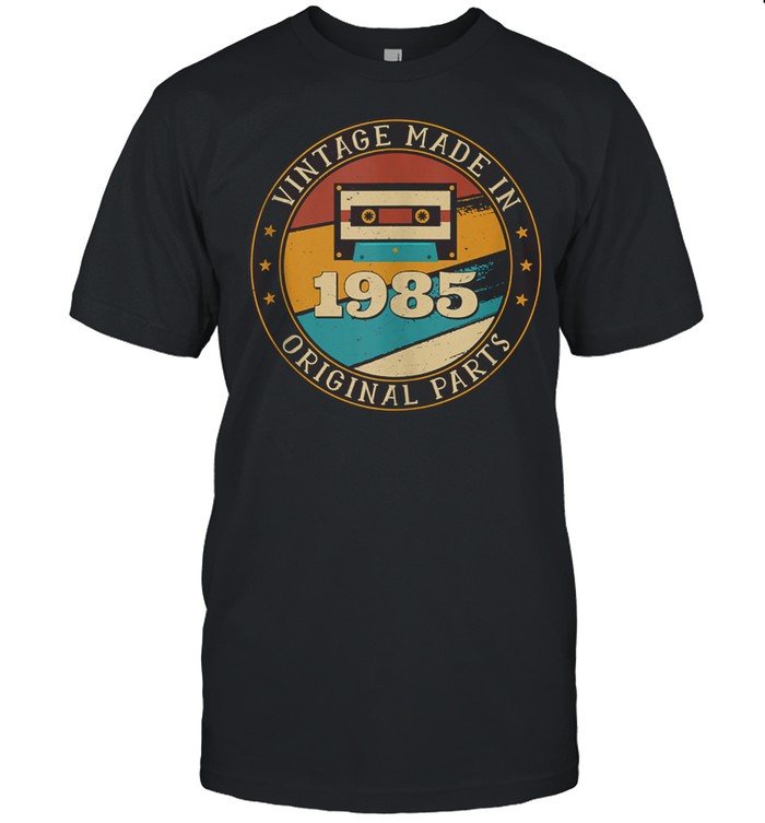 36 Years Old Mixtape Cassette Made In 1985 36th Birthday shirt