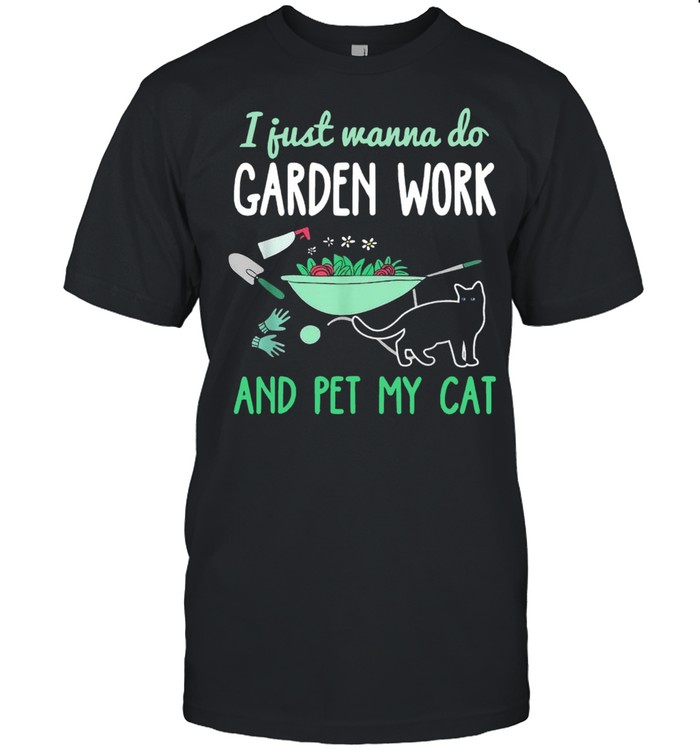 Delighted Gardening Cat Lover shirt