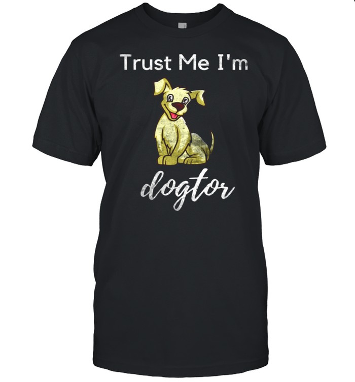 Dogtor Doctor Medical Pun Dog Animal Distressed shirt