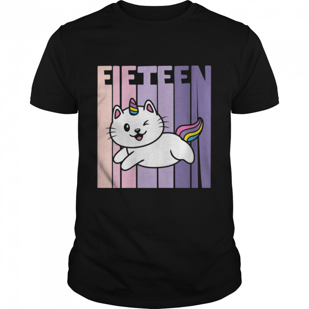 15 Year Old Cute Caticorn Cat Unicorn Birthday Girl Bday shirt Classic Men's T-shirt