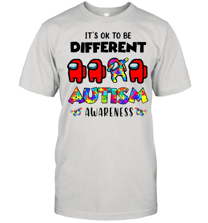 A Mong Us It’s Okay To Be Different Autism Awareness Shirt