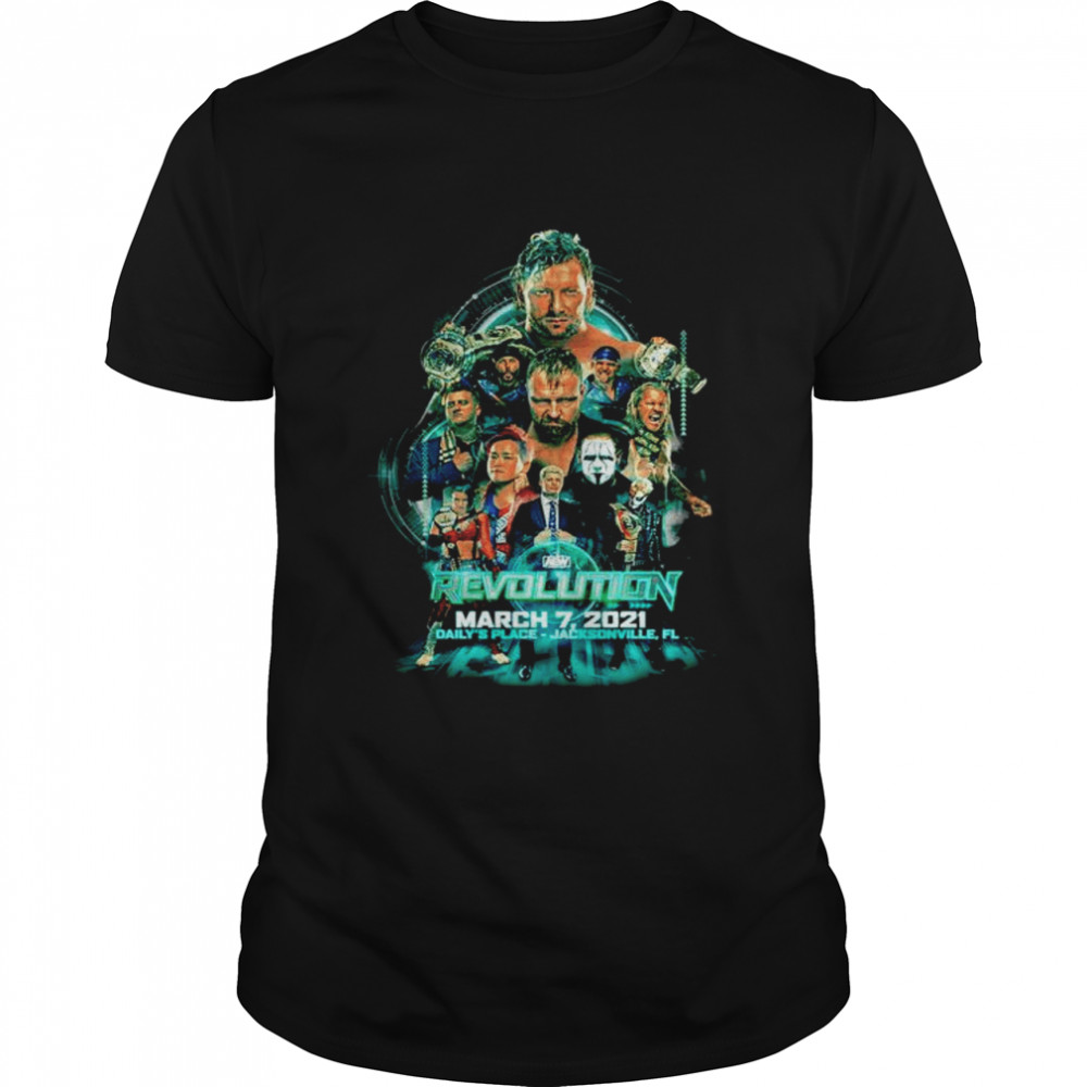 AEW Revolution 2021 poster shirt