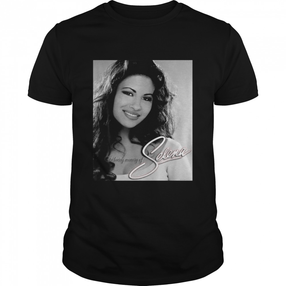 Black White Selenas Quintanilla Love Music Signature Shirt