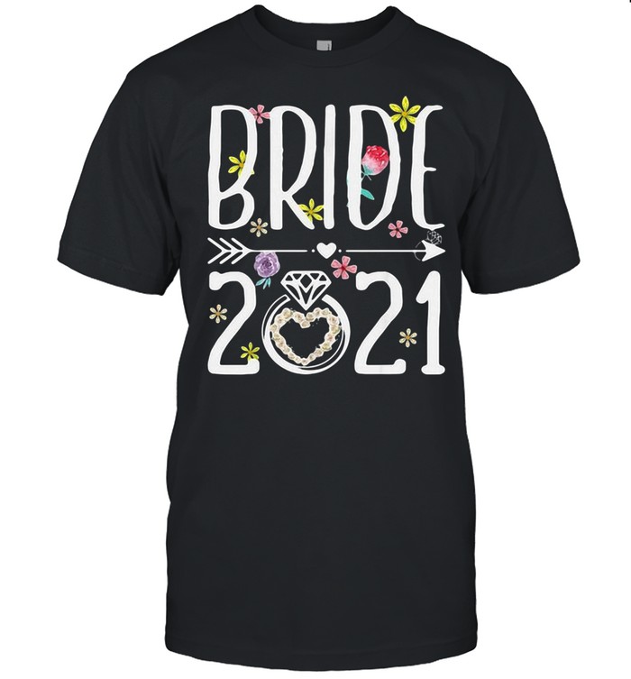 Bride 2021 Flower T-shirt