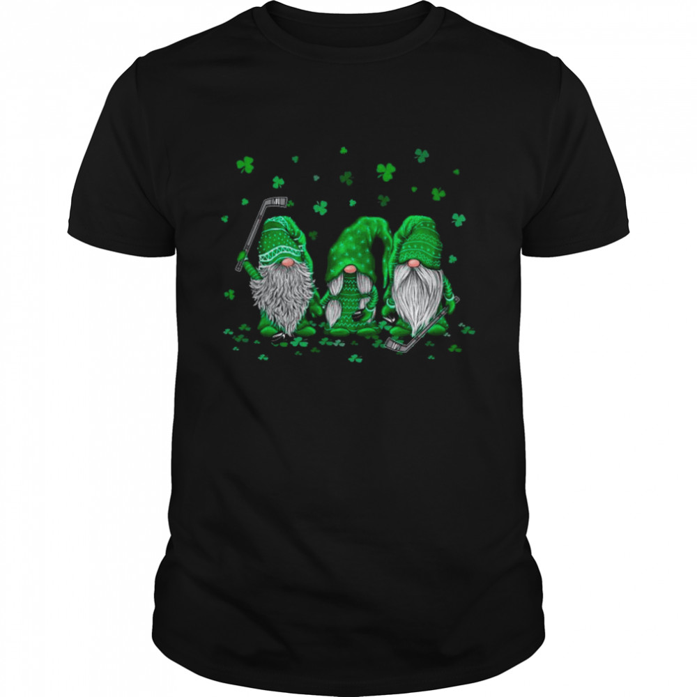 Gnome Playing Hockey Happy St Patrick’s Day 2021 shirt