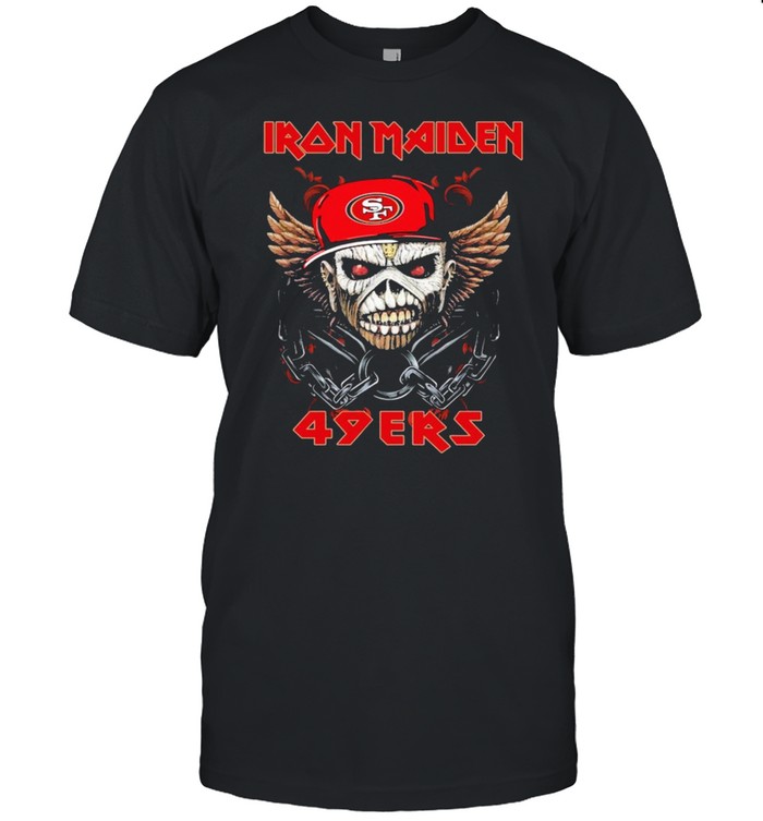 Iron Maiden Skull San Francisco 49ers shirt