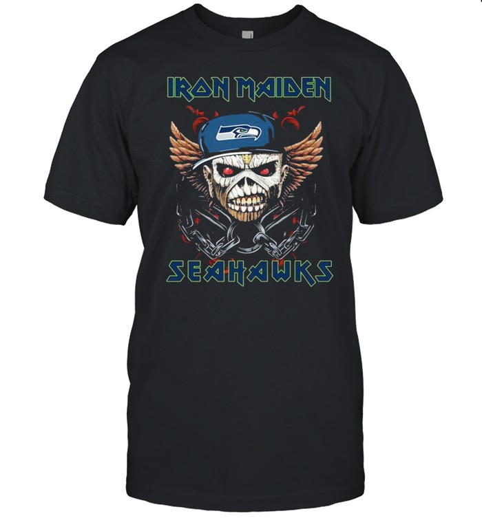 Iron Maiden Skull Seattle Seahawks shirt