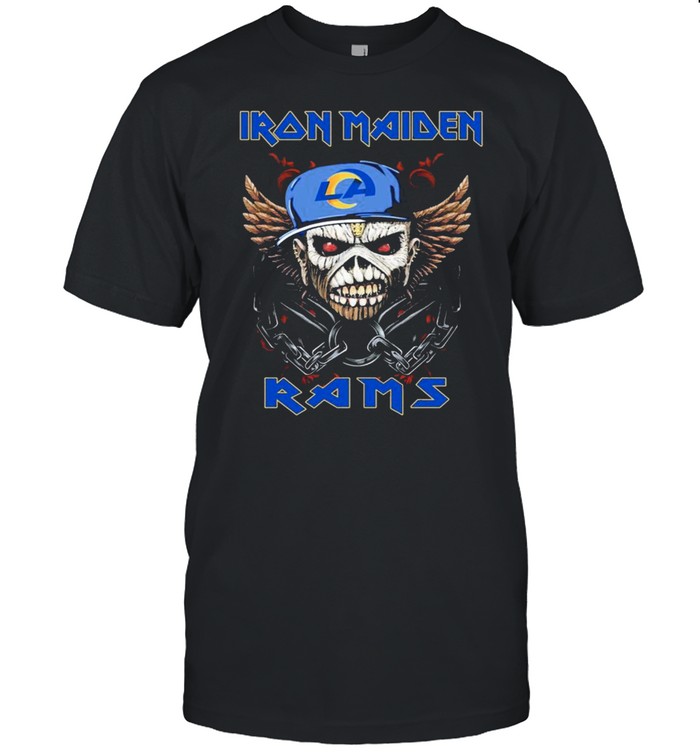 Iron Maiden Skull St. Louis Rams shirt