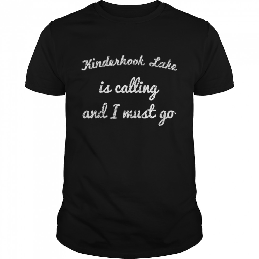 KINDERHOOK LAKE NEW YORK Fishing Camping Summer shirt