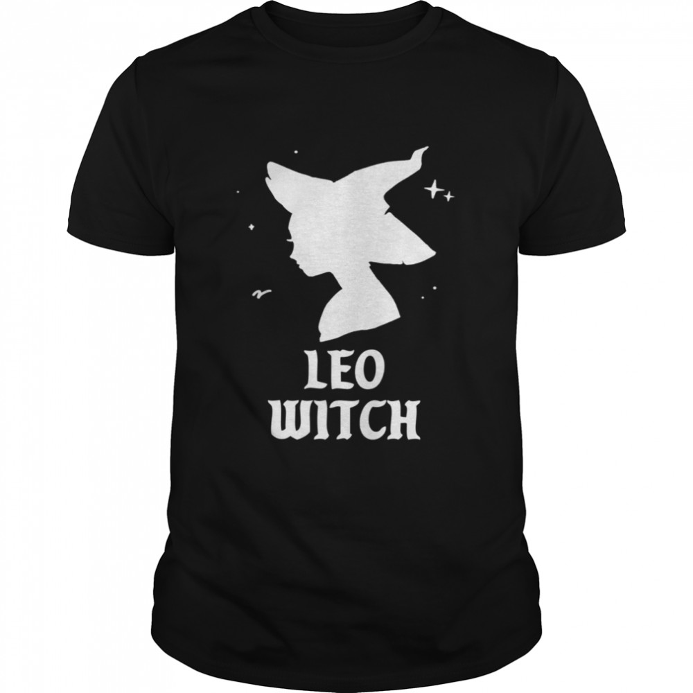 Leo Witch Spooky Vibes Goth Halloween Horoscope shirt