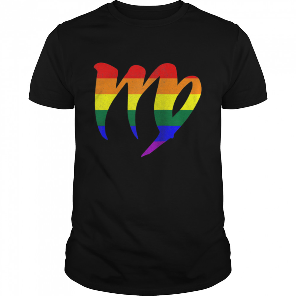 LGBT Gay Pride Flag Virgo Zodiac Sign shirt