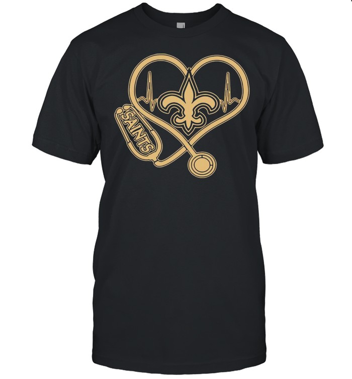 New Orleans Saints Football Stethoscope Heart shirt