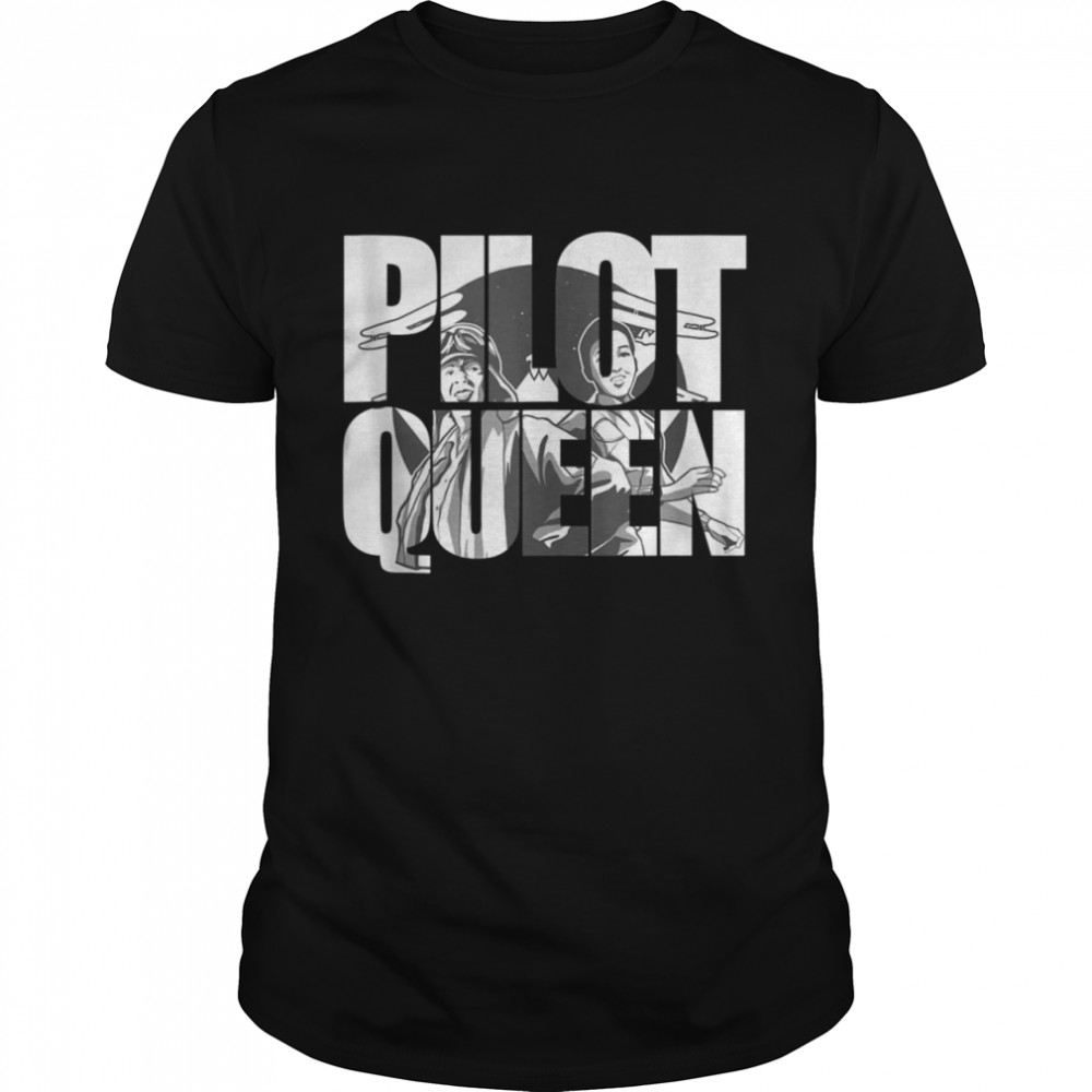 Pilot Queen Biplane Aviator’s Prop Airplane Pilot shirt