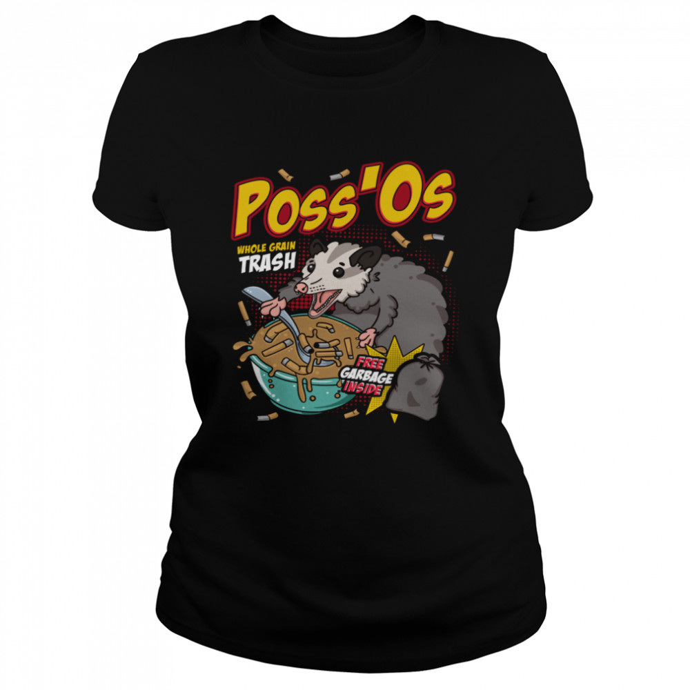 Poss'Os Possum Cereal Box shirt Classic Women's T-shirt