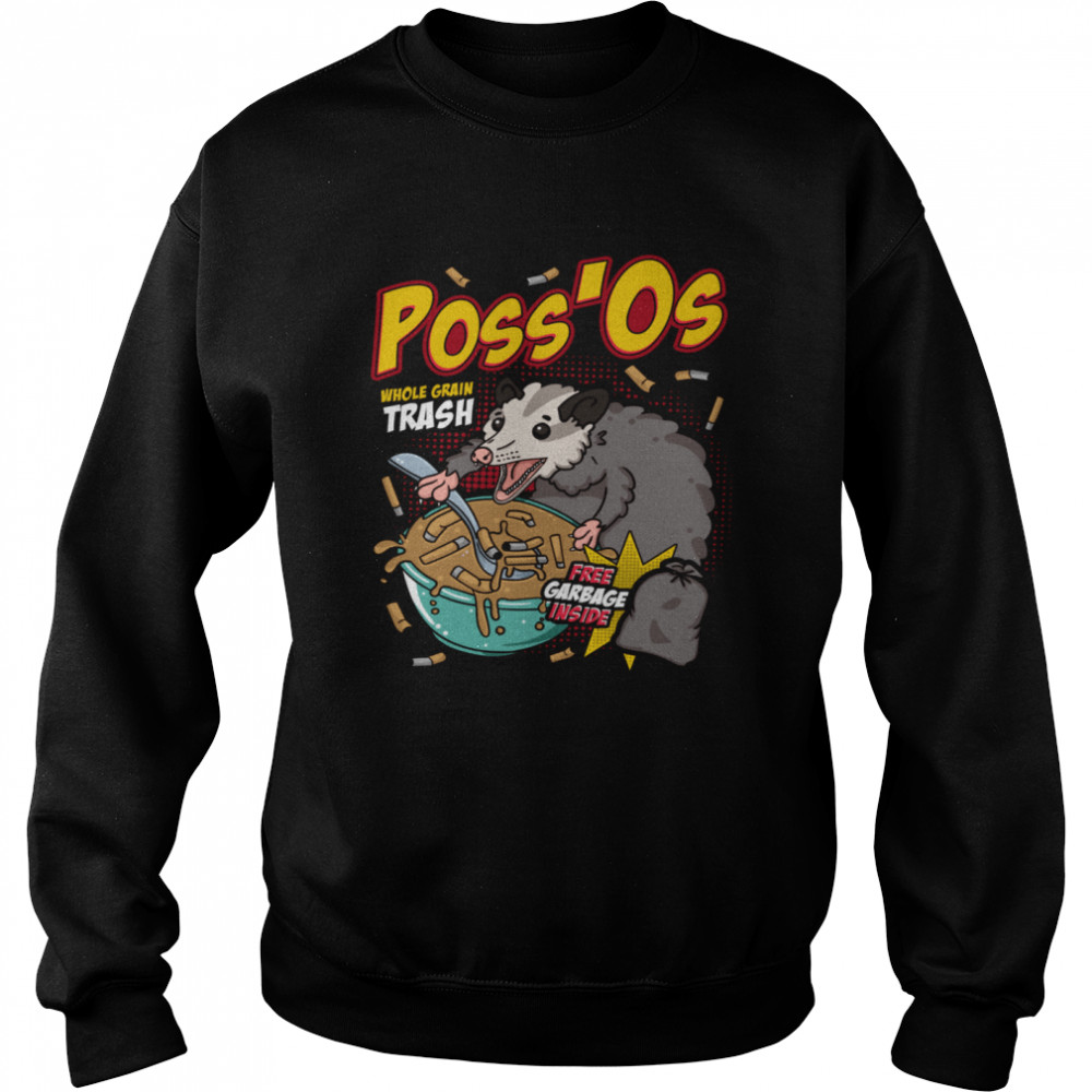 Poss'Os Possum Cereal Box shirt Unisex Sweatshirt
