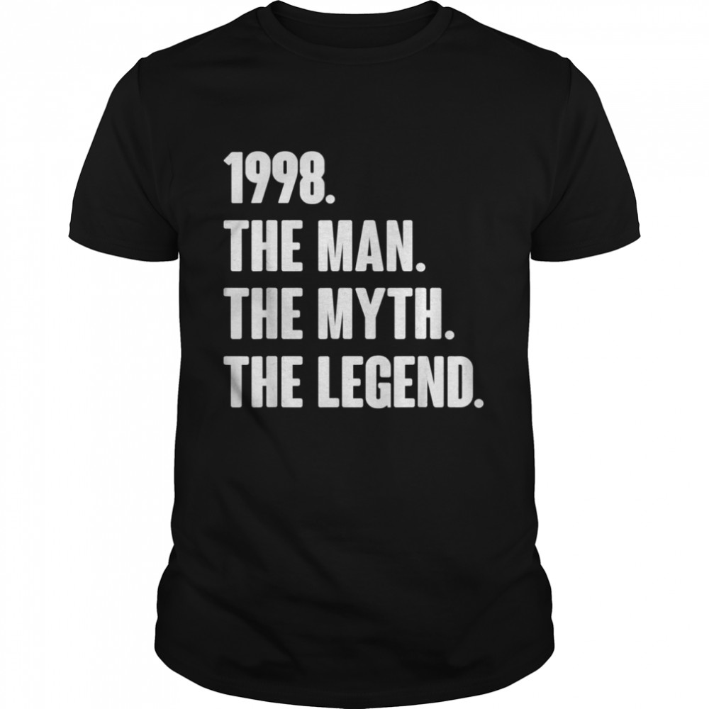 Retro Vintage 23rd 1998 Birthday For 23 Year Old Man shirt