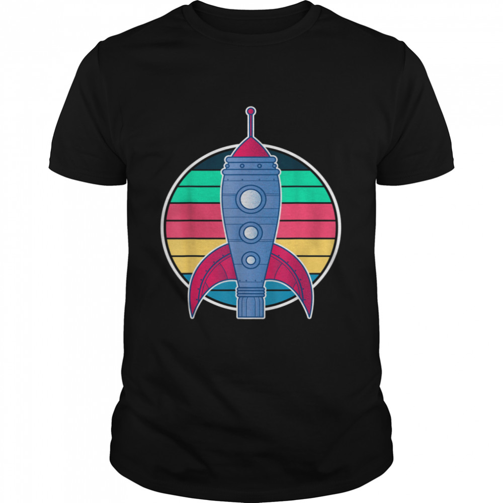 Rocket Space Travel Future Cosmonaut Retro Astronaut shirt