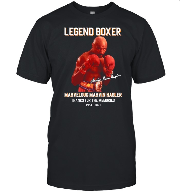 The Legend Boxer Marvelous Marvin Hagler 1954 2021 Signature Thank You For The Memories shirt