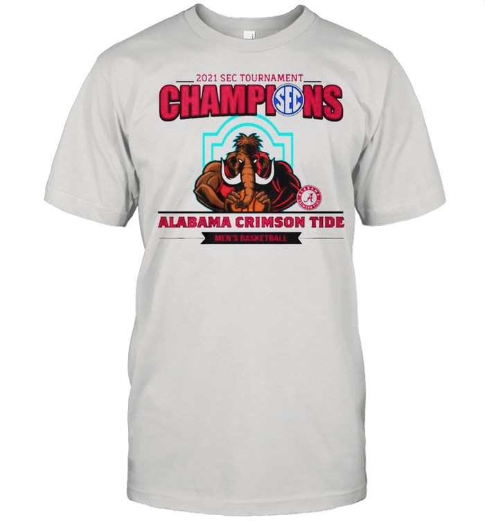 2021 SEC tournament champions Alabama Crimson Tide men’s basketball shirt