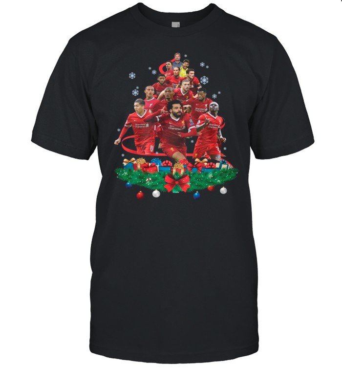 Christmas Tree With Liverpool Team Football Players shirt