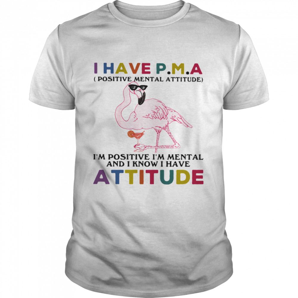 I Have Positive Mental Attitude I Am Positve I Am Metal And I Know I Have Attitude Flamingo Shirt