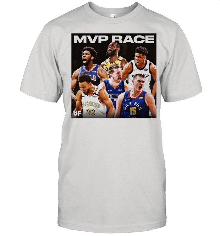 NBA MVP Embiid Lebron Jokic Steph Curry Giannis Luka 2021 shirt