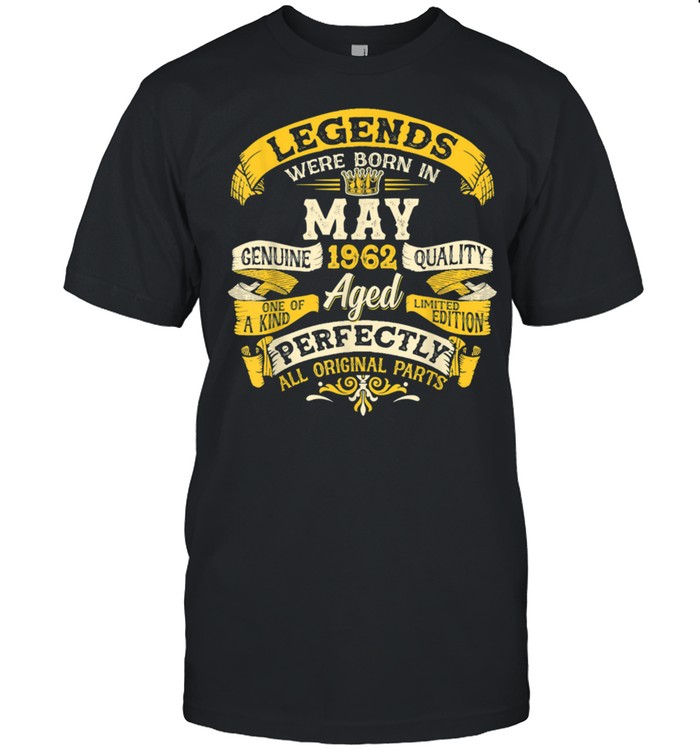 Retro Vintage June 1962 59th Birthday For 59 Years Old shirt