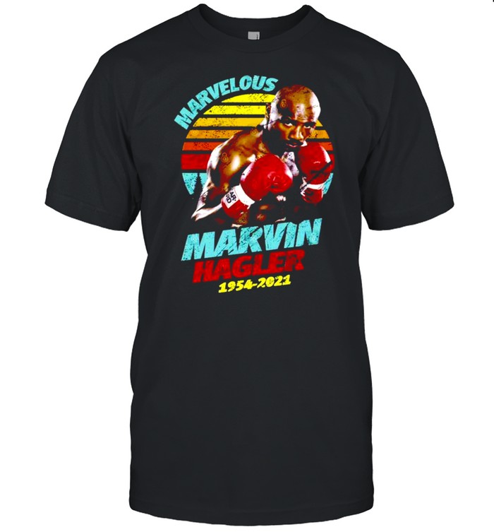 Rip Marvin Hagler 1954-2021 vintage retro shirt